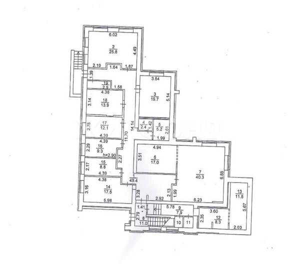 
  Продается офис, 298 м², Типографский пер
. Фото 17.