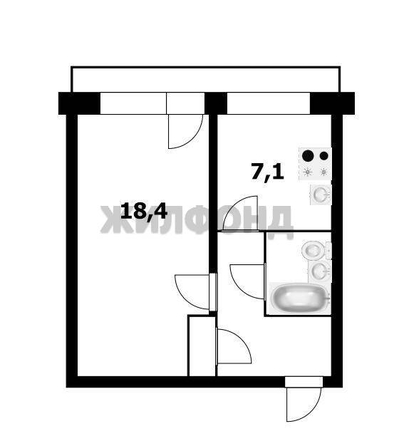 
  Продается 1-комн. квартира 36.6 м². Фото 8.