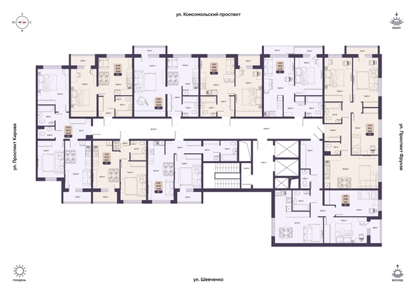 
  Продается 3-комн. квартира 56.39 м², в ЖК Парапарк, 2 очередь, дом 1. Фото 20.