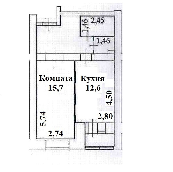 
  Продается 1-комн. квартира 42 м², в ЖК Льва Толстого, дом 38/4. Фото 16.