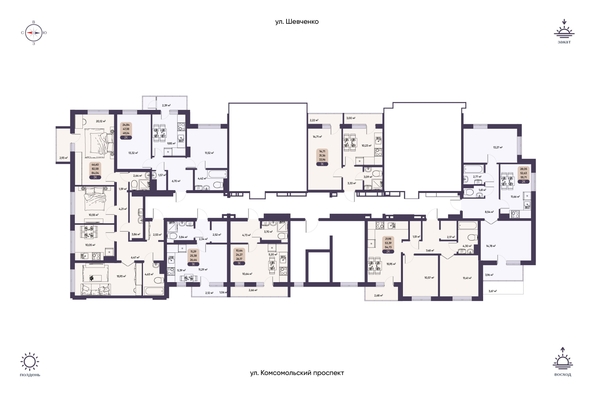 
  Продается 3-комн. квартира 84.05 м², в ЖК Парапарк, 2 очередь, дом 1. Фото 20.