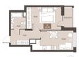 Заря, дом 2.1: Планировка 1-комн 43,38 м²