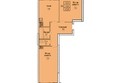 Новые Матрешки, дом 2 б/с 3: Планировка 2-комн 59 - 59,3 м²