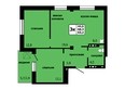 Серебряный, квартал 1 дом 5 корпус 2: Планировка 3-комнатной квартиры 63,2 кв.м