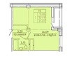 Дом на Дианова: Планировка 1-комн 31,67, 31,91 м²