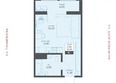 Тимирязевский Парк, дом 1: Планировка Студия 29,9, 31,6 м²