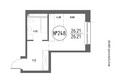 СОЮЗ ПРИОРИТИ МАХ, д. 4: Планировка Студия 26,21 м²