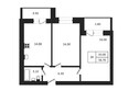 Дивноград: Планировка 2-комн 56,7 м²