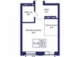 Сила леса, корп 1: Планировка Студия 35,2 м²