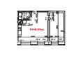 Прованс : Планировка двухкомнатной квартиры 48,95 кв.м