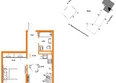 Страна.Тополевая, корпус 2: Планировка 1-комн 37,64 м²