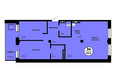 Тихие зори, дом Зори корпус 1: Типовая планировка 3-комнатной квартиры 82,8 кв.м