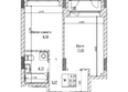 Комсомольский проспект, дом 2: Планировка 1-комн 30,5 м²