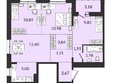 Источник, дом 3: Планировка 4-комн 68,01 м²