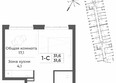 RIZALTA RESORT BELOKURIKHA: Планировка 1-комн 31,6 м²