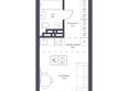 Фора, дом 6: Планировка Студия 24,6 - 25,5 м²