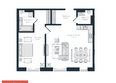 Саммит: Планировка 1-комн 69,5, 70,1 м²