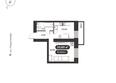 ДАО, дом 2: Планировка 1-комн 33,89, 34,01 м²