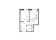 Юдинский, дом 1.2: Планировка 1-комн 37,9 м²