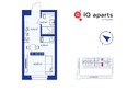 IQ Aparts: Планировка Студия 21,18 - 21,74 м²