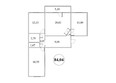 Берёзка, дом 4: Планировка 3-комнатной квартиры 84,04 кв.м
