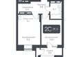 СИТИ ТАУЭРС, дом 2: Планировка 2-комн 39,3 - 40 м²