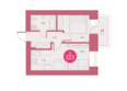Арбан Smart (Смарт) на Шахтеров, дом 1: Планировка двухкомнатной квартиры 34 кв.м