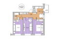 Радужный мкр, дом 11-2: Планировка 3-комн 60,51 м²