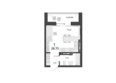 Familia (Фамилия), дом 5: Планировка 1-комн 28,7, 29,1 м²