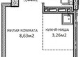 Добродом: Планировка Студия 20,53 м²