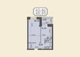 Клубный дом на Звездинской: Планировка однокомнатной квартиры 48,49 кв.м