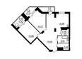 Папанинцев, дом 119: Планировка трёхомнатной квартиры 82,60 кв.м