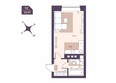 FOR STARS: Планировка Студия 29,03, 29,64 м²