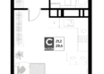 Снегири: Планировка Студия 28,6 м²