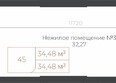 Легенда-155: Планировка Студия 34,48 м²
