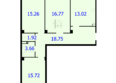 Новые Солонцы, дом 9: Планировка 3-комн 85,1, 85,17 м²