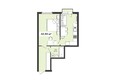 Французский квартал: Планировка 2-комнатной квартиры 40,50 кв.м