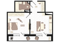 КБС. Классика, дом 4: Планировка 1-комн 51,7 м²