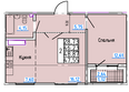 Премьера: Планировка 2-комн 47,55 м²