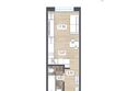 Радуга Сибири, дом 14: Планировка Студия 22,76 м²