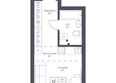 Фора, дом 6: Планировка Студия 24,1 м²