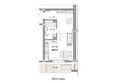 Мегаполис: Планировка Студия 38,42 м²