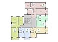 Сады Наука, дом 1: Типовой план этажа 2 подъезд