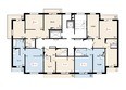 Курчатова, дом 6 строение 1: 1 блок-секция. Планировка 3-12 этажей