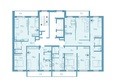 Нижне-Луговая: Типовой план этажа 3 подъезд