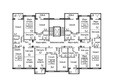 Фламинго, дом 21: Типовой план этажа 2 подъезд