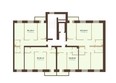 Академгородок, дом 8: Типовой план этажа 1 подъезд