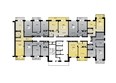 Мичуринские аллеи, дом 6: План типового этажа, 3 секция