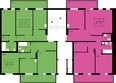 Живём эко-район, 2 квартал дом 1: Типовой план этажа