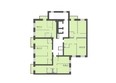 Академгородок, дом 7: Типовой план этажа 3 подъезд